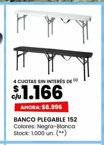 Changomas Banco plegable 152 oferta