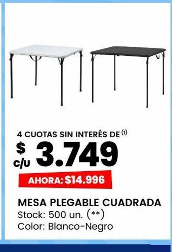 Changomas Mesa plegable oferta