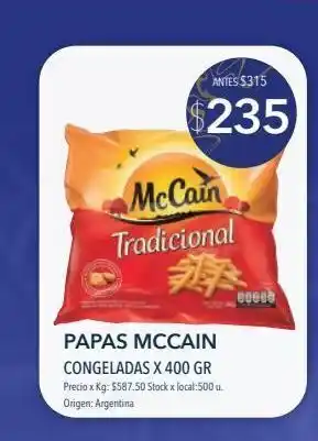 Jumbo Papas mccain congeladas x 400 gr oferta