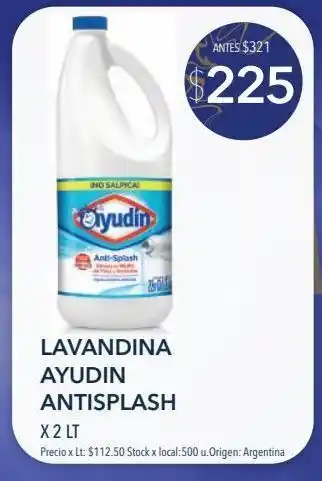 Jumbo Lavandina ayudin antisplash x 2 lt oferta