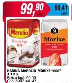 Maxiconsumo Harina marolio-morixe oferta