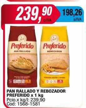 Maxiconsumo Pan rallado y rebozador preferido oferta