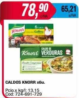 Maxiconsumo Caldos knorr oferta