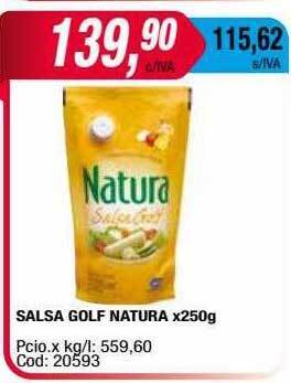 Maxiconsumo Salsa golf natura oferta