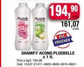 Maxiconsumo Shamp y acond plusbelle oferta