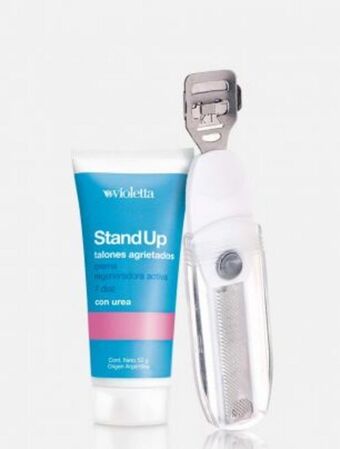 Violetta Fabiani Set crema para talones agrietados stand up + garlopín oferta