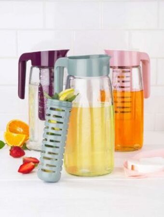 Jarra de vidrio con infusor star cuisine línea romance
