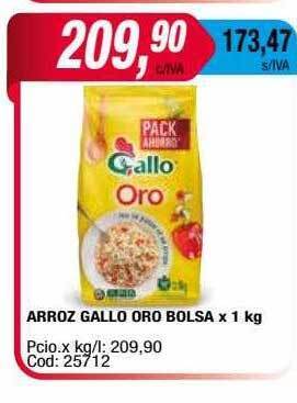 Maxiconsumo Arroz gallo oro bolsa oferta
