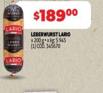 Makro Leberwurst Lario oferta