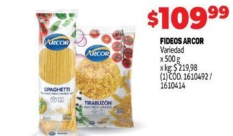 Makro Fideos Arcor oferta
