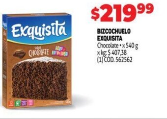 Makro Bizcochuelo Exquisita oferta