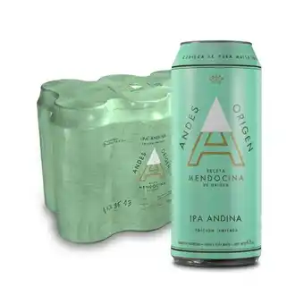 Coto Cerveza ipa andes pack latas 473 cc 6 unidades oferta