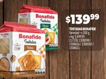 Makro Tostadas Bonafide oferta