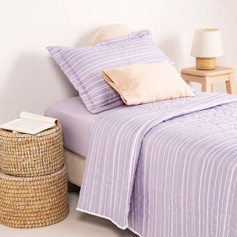 Arredo Cubrecama 1 plaza rayas manuales oferta