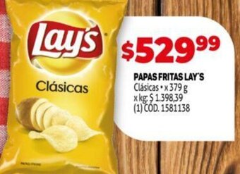 Makro Papas Fritas Lay's oferta
