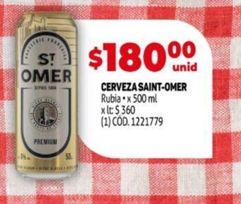 Makro Cerveza Saint-Omer oferta