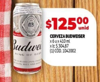 Makro Cerveza Budweiser oferta