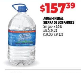 Makro Agua Mineral Sierra De Los Padres oferta