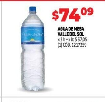 Makro Agua De Mesa Valle Del Sol oferta