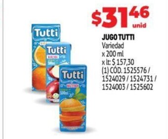 Makro Jugo Tutti oferta