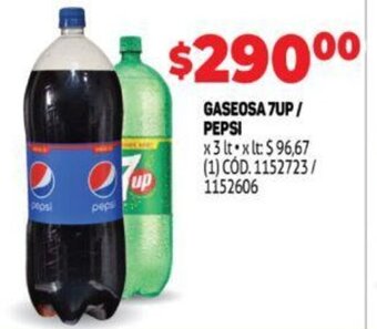 Makro Gaseosa 7Up/ Pepsi oferta
