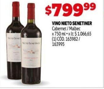 Makro Vino Nieto Senetiner oferta