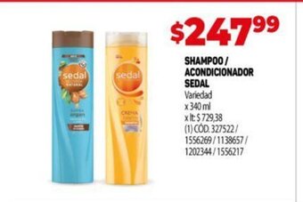 Makro Shampoo/ Accondicionador Sedal oferta