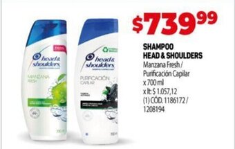Makro Shampoo Head & Shoulders oferta