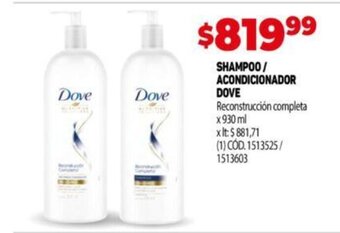 Makro Shampoo/ Accondicionador Dove oferta