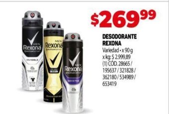 Makro Desodorante Rexona oferta
