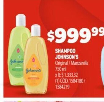 Makro Shampoo Johnson's oferta