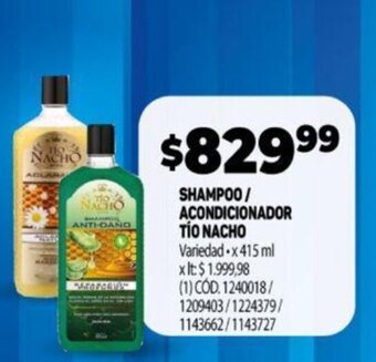 Makro Shampoo/ Acondicionador Tio Nacho oferta