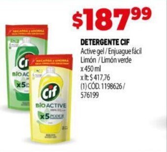 Makro Detergente Cif oferta