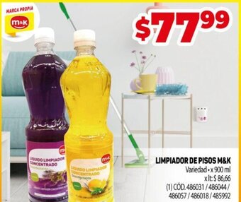 Makro Limpiador De Pisos M&K oferta