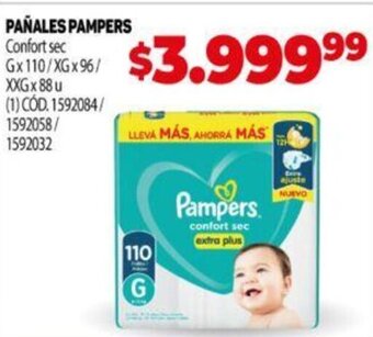 Makro Pañales Pampers oferta