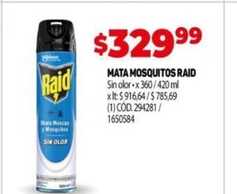 Makro Mata Mosquitos Raid oferta