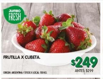 Jumbo Frutilla x cubeta oferta