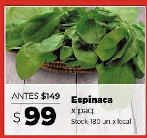 Disco Espinaca x paquete oferta