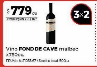 Disco Vino fond de cave malbec 750cc oferta