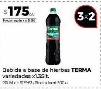Disco Bebida a base de hierbas terma variedades x 1,35l oferta
