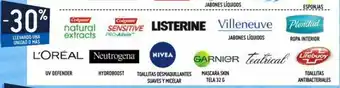 Changomas -30% Colgate, L'Oreal, Neutrogen, Nivea, Listerine, Garnier, Villneuve, Teatrical, Plenitud, Lifebuoy oferta