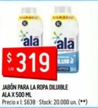 Changomas Ala Diluible Jabón Para La Ropa x 500ml oferta