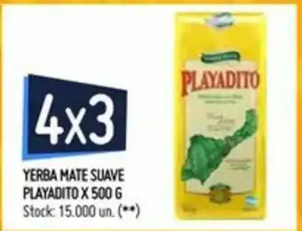 Changomas Playadito Yerba Mate Suave x 500g oferta