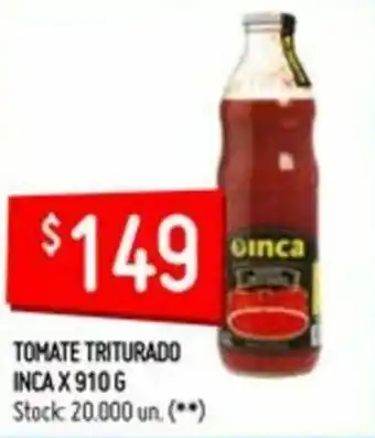 Changomas Inca Tomate Triturado x 910g oferta
