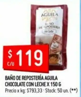 Aguila Chocolate con Leche Baño de Repostería x 150g