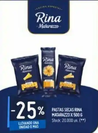 Changomas -25% Rina Matarazzo Pastas Secas x 500g oferta