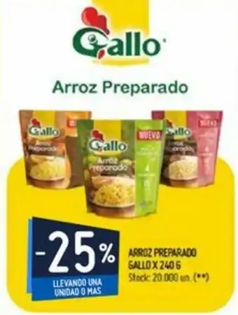 Changomas -25% Gallo Arroz Preparado x 240g oferta