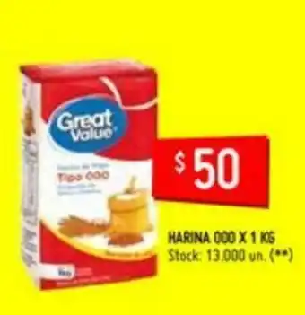 Changomas Great Value Harina 000 x 1kg oferta