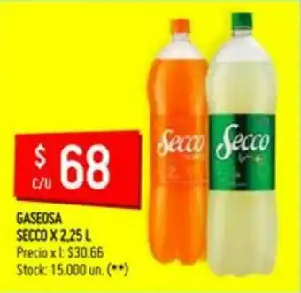 Changomas Secco Gaseosa x 2.25L oferta