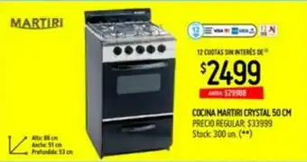 Changomas Martiri Cocina Cristal 50cm oferta